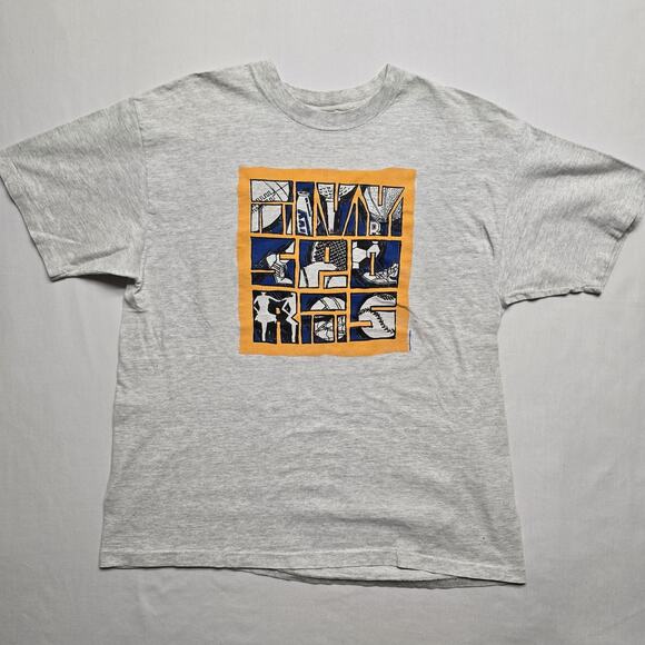 Hanes Other - Vintage Tivy Sports Shirt Mens XL Gray Hanes Colorblock Graphic Tee T-Shirt 90s